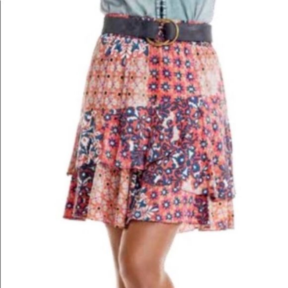 CAbi #5053 Isabel Patchwork Skirt Small - Picture 1 of 4